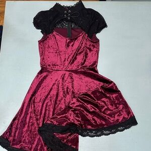 Velvet andLace Dress